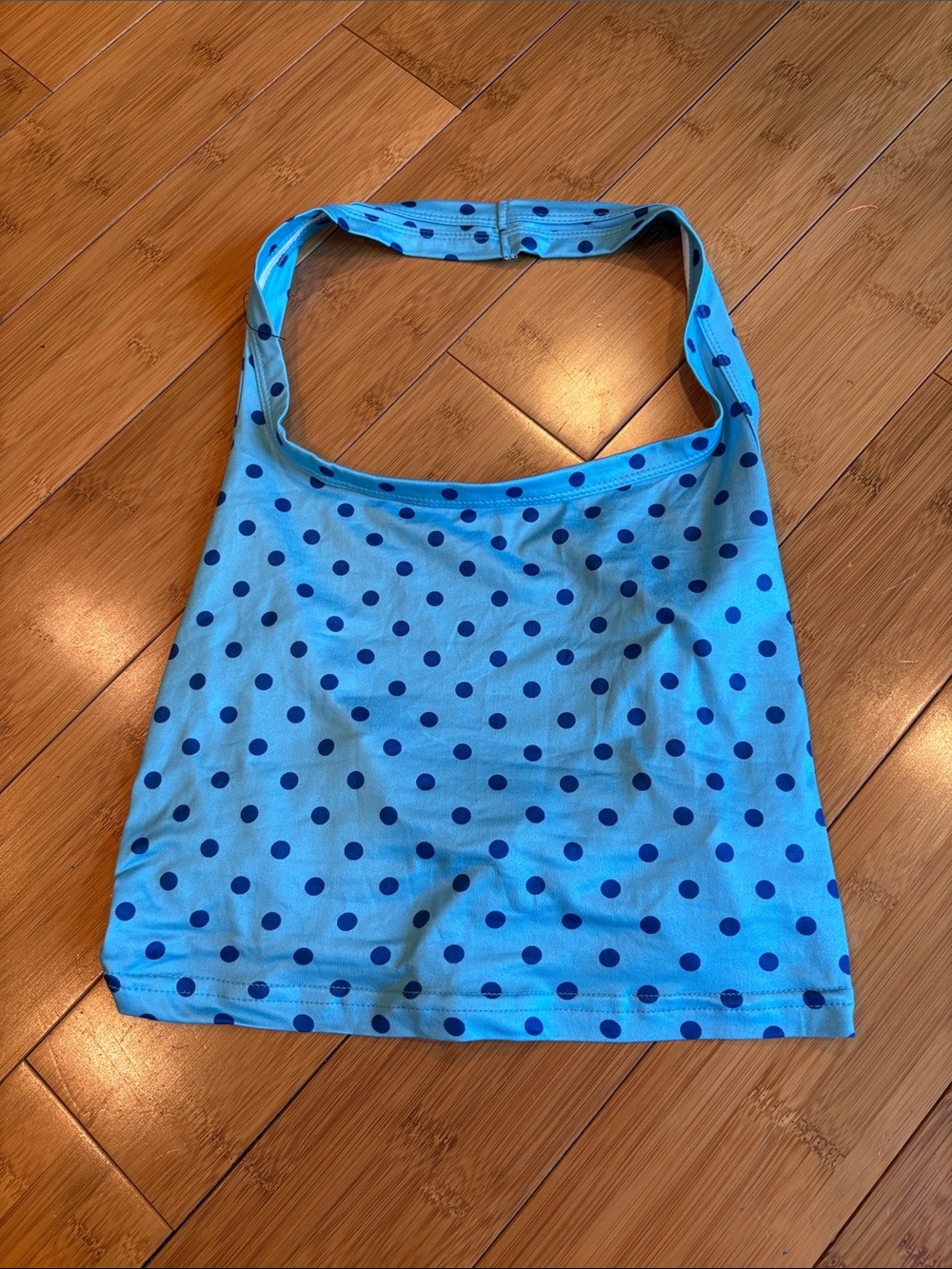 Blue Polka Dot Shoulder Bag